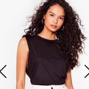 Shoulder pad tank top